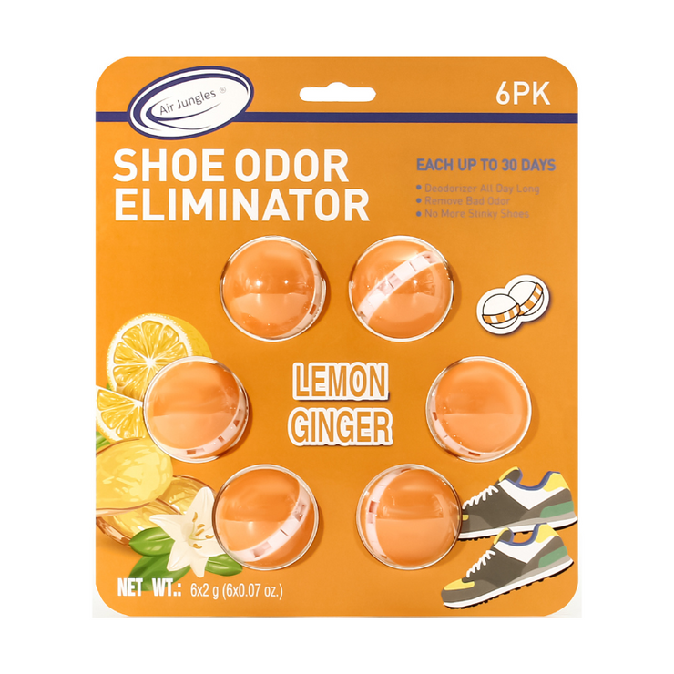 Shoe Odor Eliminator Ball Lemon Ginger