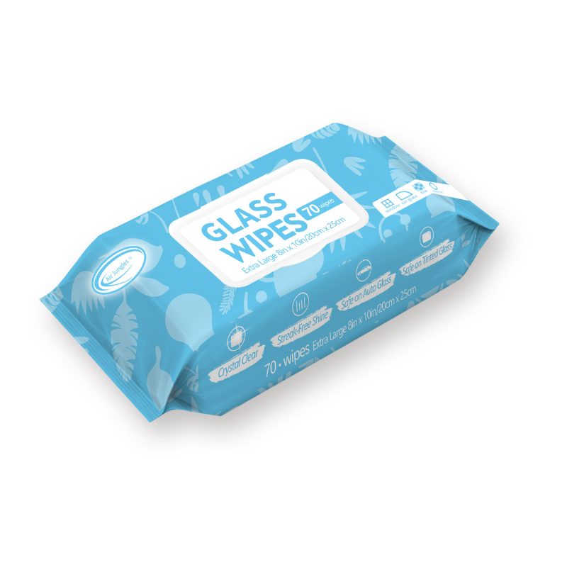 Glass Wipes 70ct, Extra Large, 8in x 10in – Air Jungles