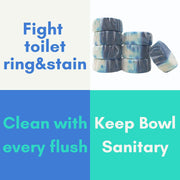 Automatic Toilet Bowl Tablet, Blue and Bleach