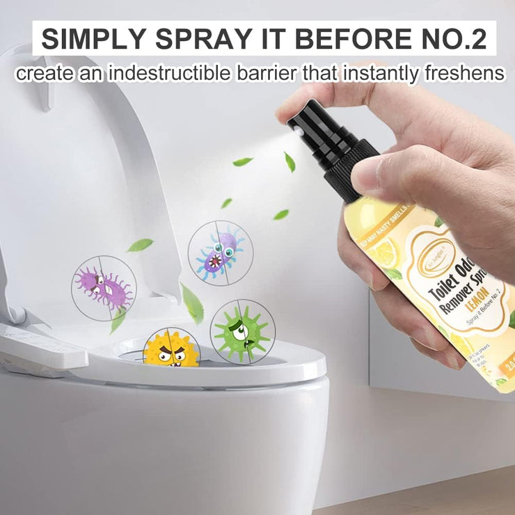 Toilet Odor Remover Spray, Lemon