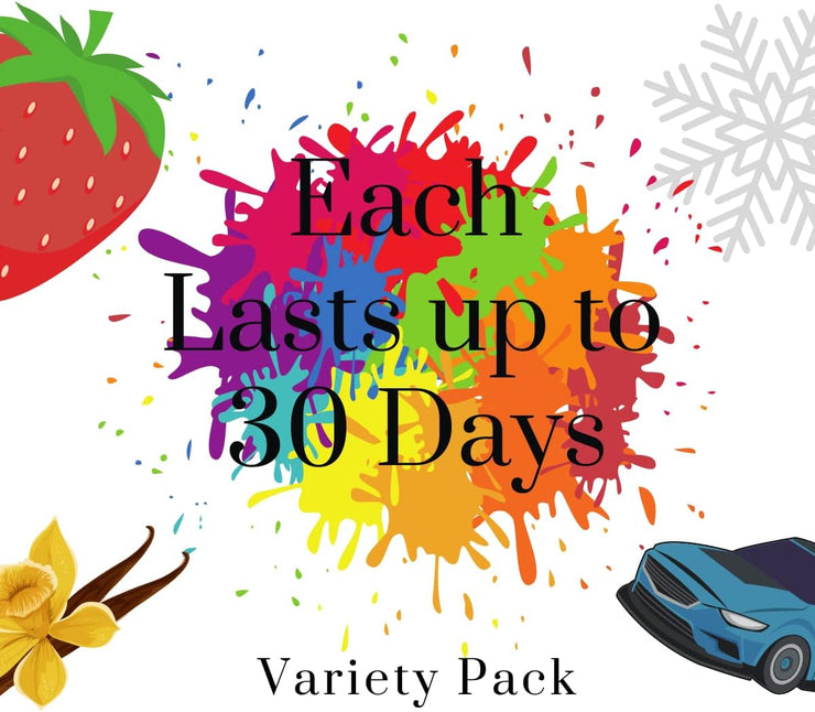 Car Air Freshener Hanging 6 Packs, Variety