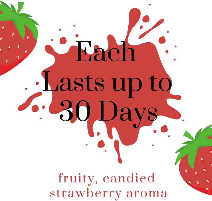 Car Air Freshener Hanging 6 Packs, Strawberry