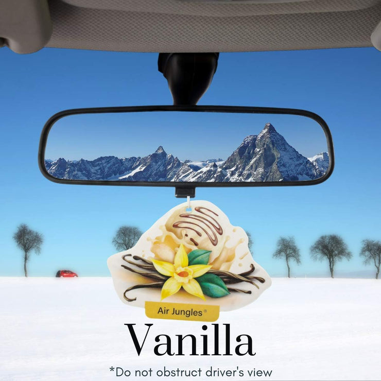 Car Air Freshener Hanging 6 Packs, Vanilla