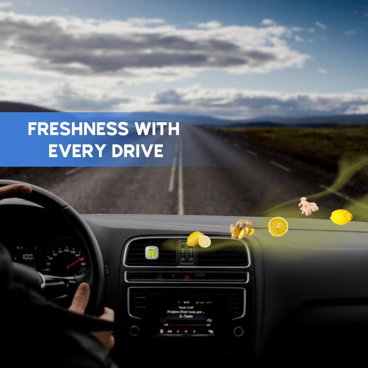 Car Air Freshener Vent Clip, Lemon Ginger