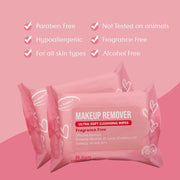 Makeup Remover Wipes 25 Count (Pack of 4)