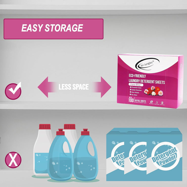 Laundry Detergent Sheets 50 Sheets