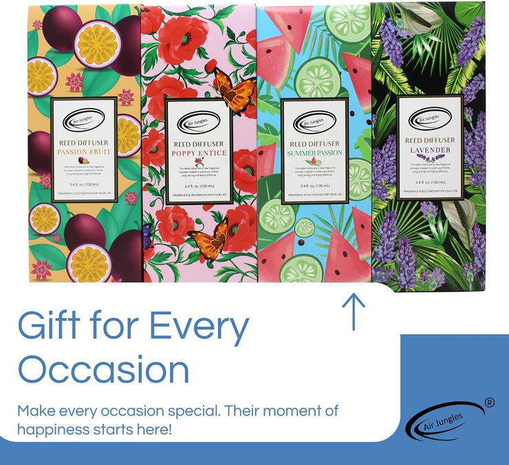 Reed Diffuser Set, Poppy Entice