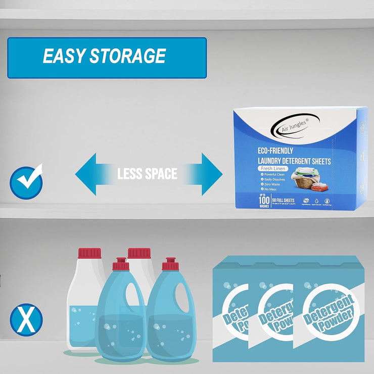 Laundry Detergent Sheets 50 Sheets