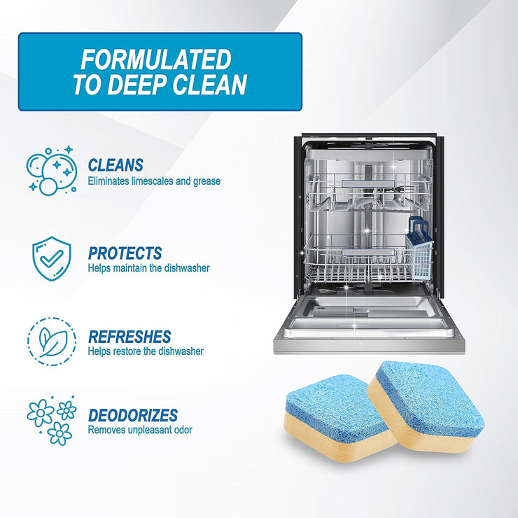 Dishwasher Cleaner Tablets (24 Count)Lemon Scent