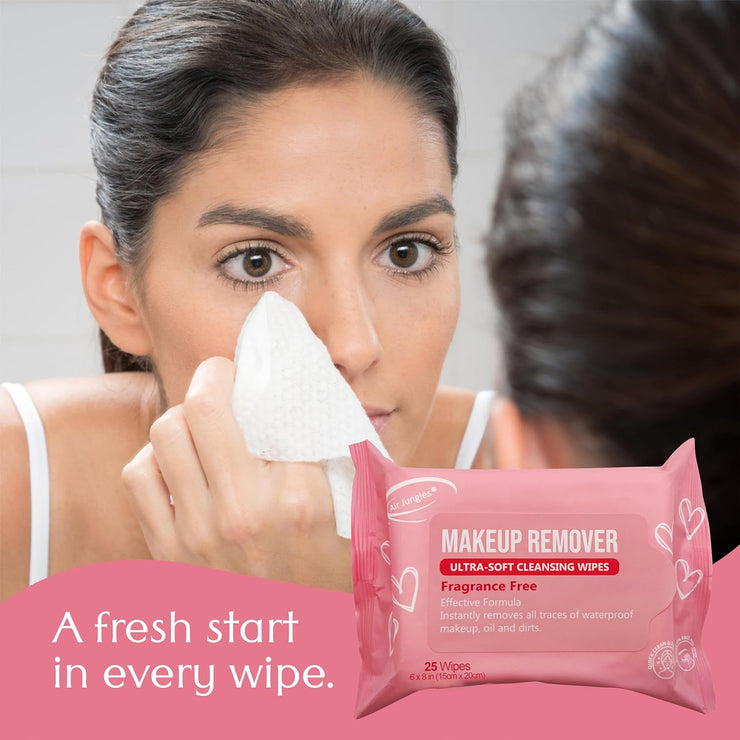 Makeup Remover Wipes 25 Count (Pack of 4)