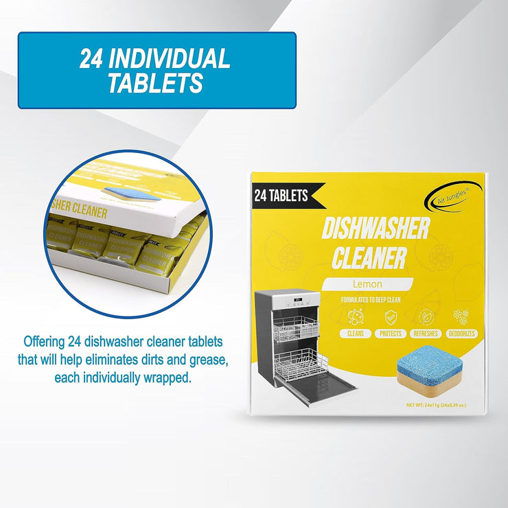 Dishwasher Cleaner Tablets (24 Count)Lemon Scent