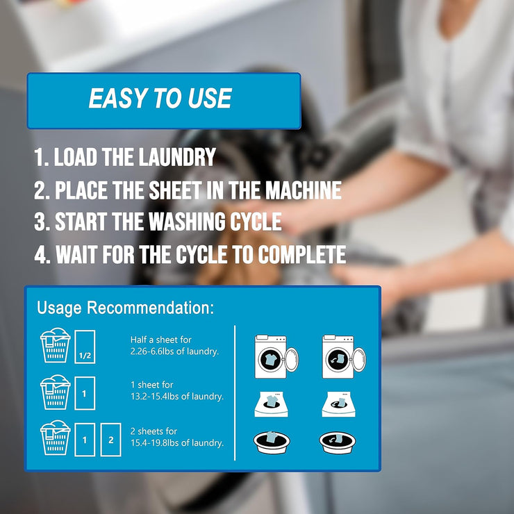 Laundry Detergent Sheets 50 Sheets
