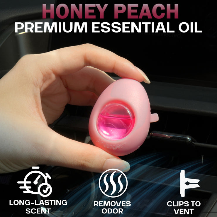 Pink Edition Car Vent Clip, Honey Peach (6 Pack)