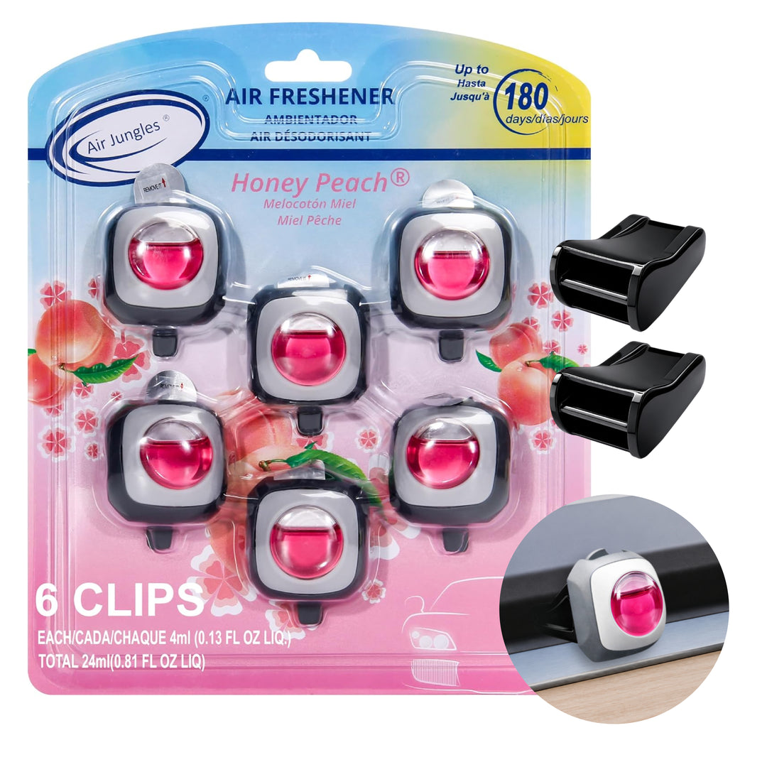 健康アクセサリー Relief Air Air Jungles Car Air Freshener Vent Clips with Adapter for Tesla, Honey
