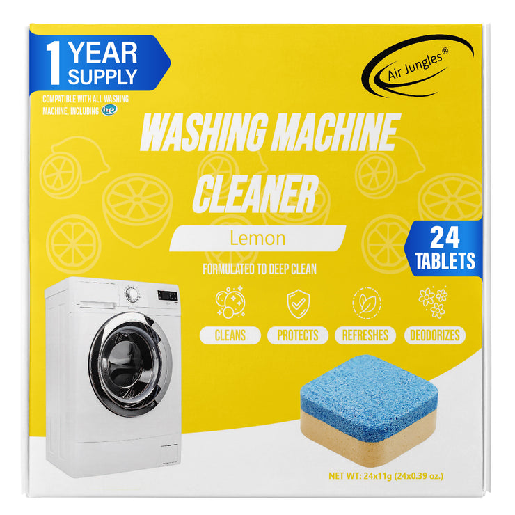 Washing Machine Cleaner Tablets 24 Count, Lemon Scent
