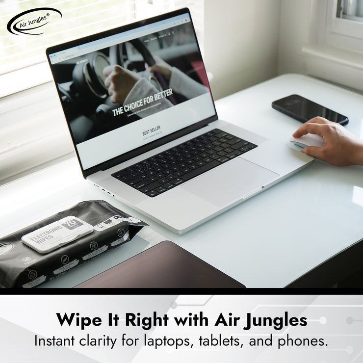 Air Jungles Electronic Wipes 70 Count
