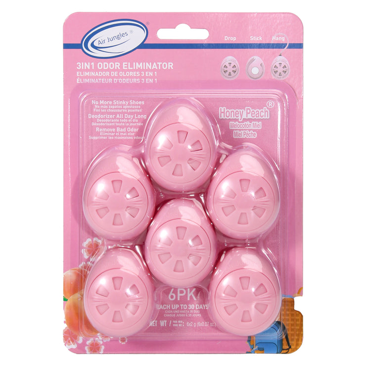 3-in-1 Honey Peach Scent Odor Eliminator Balls