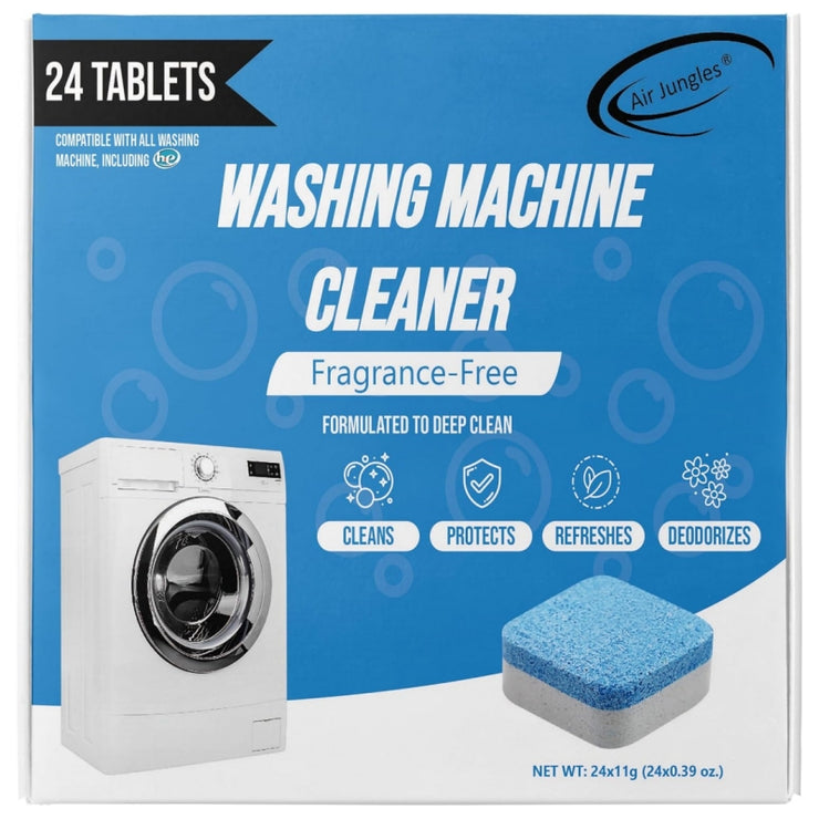 Washing Machine Cleaner Tablets 24 Count, Fragrance Free