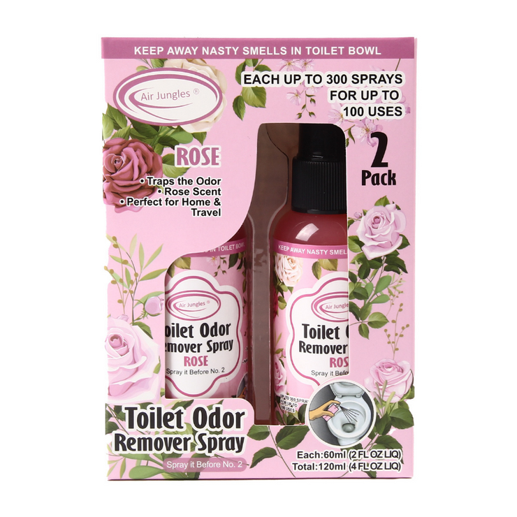 Toilet Odor Remover Spray, Rose